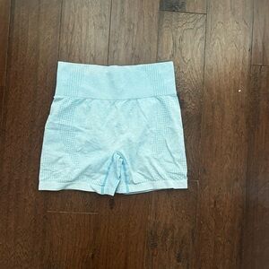 Blue biker shorts